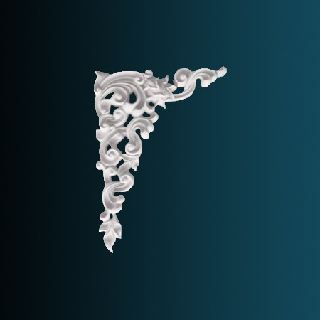 Заказать Декоративный орнамент Перфект G2338R 400х300х35 мм белый из полиуретана 