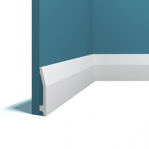 Напольный плинтус 14х90 мм Перфект Плюс P111 200 см белый из ударопрочного полимера