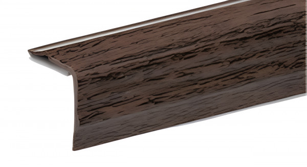 Декоративный уголок 30х30 мм ПВХ фигурный Асви 330 Красное дерево 2,7 м