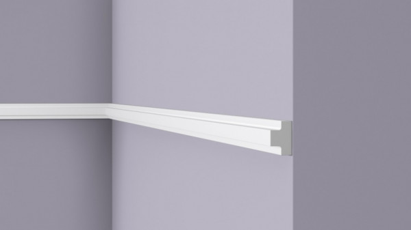 Декоративный молдинг NMC Wallstyl T40 белый 30х20 мм 200 см белого цвета для потолка и стен