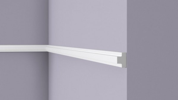 Декоративный молдинг NMC Wallstyl T40 белый 30х20 мм 200 см белого цвета для потолка и стен