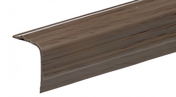 Декоративный уголок 30х30 мм ПВХ фигурный Асви 330 Лесной орех 2,7 м