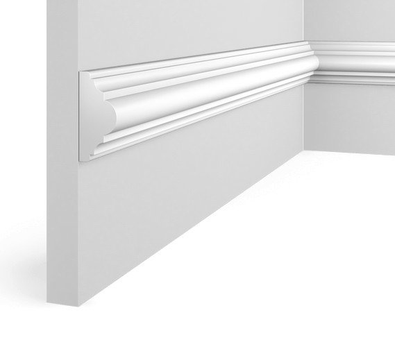 Молдинг HiWood D50V1 белый фитополимер 23.3х50х2000 мм