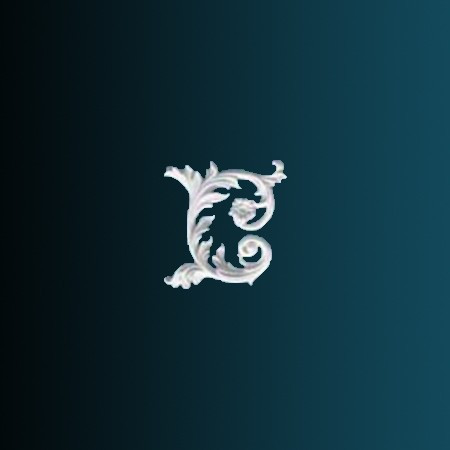 Декоративный орнамент Перфект G2339R 230х230х30 мм белый из полиуретана