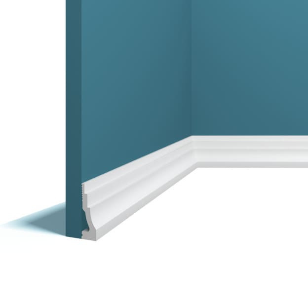 Заказать Напольный плинтус 15х50 мм Перфект Плюс P107 200 см белый из ударопрочного полимера 