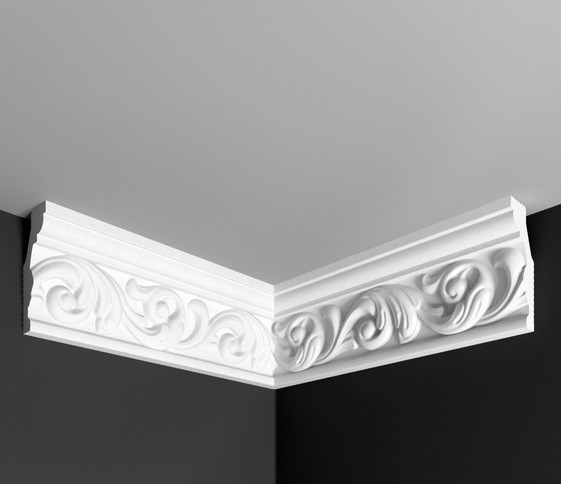 Угол внутренний к плинтусу Де-Багет ДП 01/70 белый полистирол