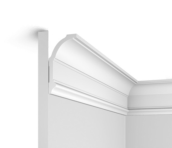 Потолочный плинтус с подсветкой HiWood A100 белый фитополимер 53х100х2000 мм