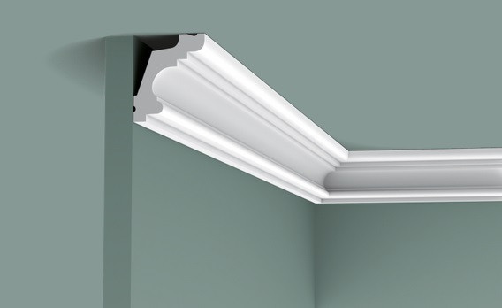 Потолочный плинтус 50х42 мм Orac Decor Purotouch C322 белый 2 м