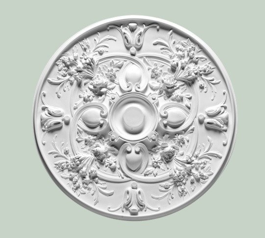 Заказать Потолочная розетка Orac Decor Purotouch R24 полиуретановая белая диаметром 79 см 