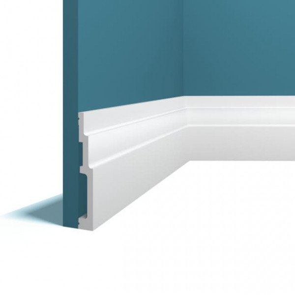 Напольный плинтус 18х110 мм Перфект Плюс P109 200 см белый из ударопрочного полимера