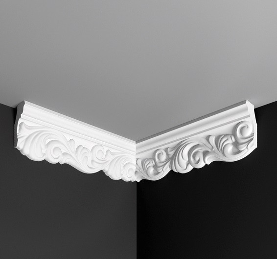 Заказать Угол внутренний к плинтусу Де-Багет ДП 02/60 белый полистирол 