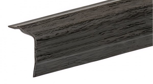 Декоративный уголок 30х30 мм ПВХ фигурный Асви 330 Орех темный 2,7 м