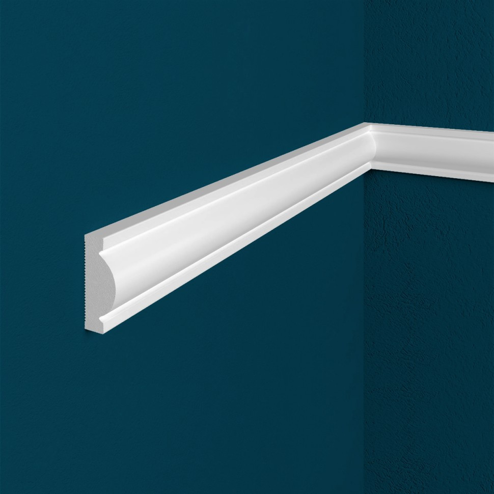 Заказать Декоративый молдинг Перфект Плюс P53 30х8 мм 200 см белый из ударопрочного полимера 