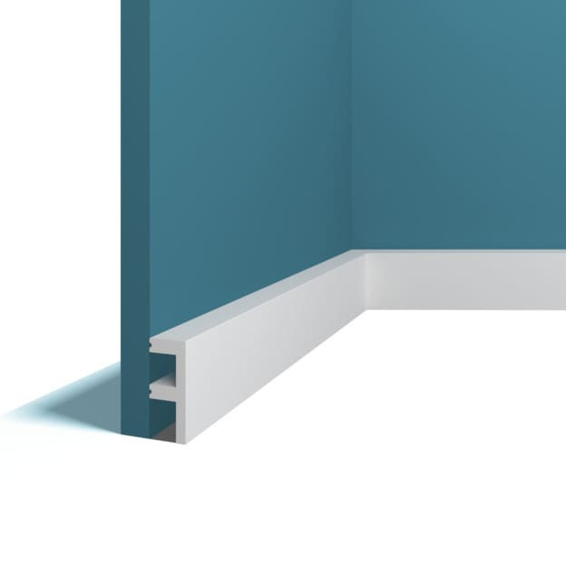 Заказать Напольный плинтус 20х50 мм Перфект Плюс P80 200 см белый из ударопрочного полимера 