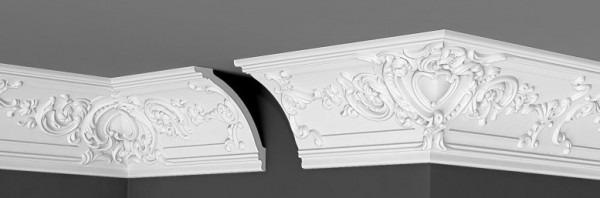 Потолочный плинтус 120х120 мм Де-Багет Декор ДП 33/170 белый полистирол 200 см