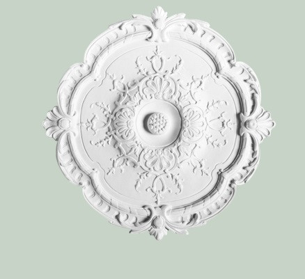 Потолочная розетка Orac Decor Purotouch R31 полиуретановая белая диаметром 38.5 см