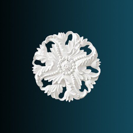 Заказать Декоративный орнамент Перфект G2050 80х80х18 мм белый из полиуретана 