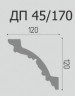 Заказать Потолочный плинтус 120х120 мм Де-Багет Декор ДП 45/170 белый полистирол 200 см 
