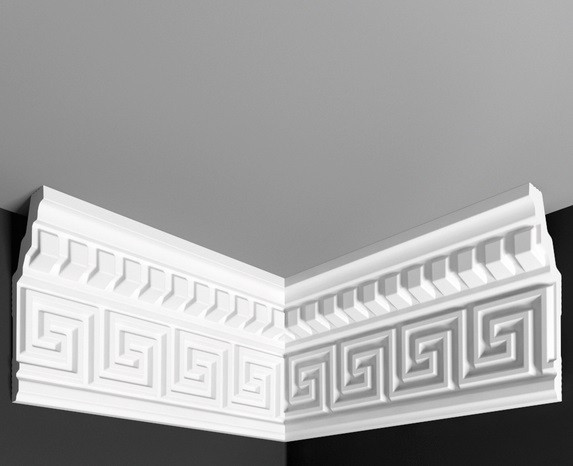 Заказать Угол внутренний к плинтусу Де-Багет ДП 04/110 белый полистирол 