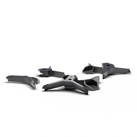 Крепление плинтуса для пола ПВХ SALAG ALPHA (25шт-упак) APKK10 черный